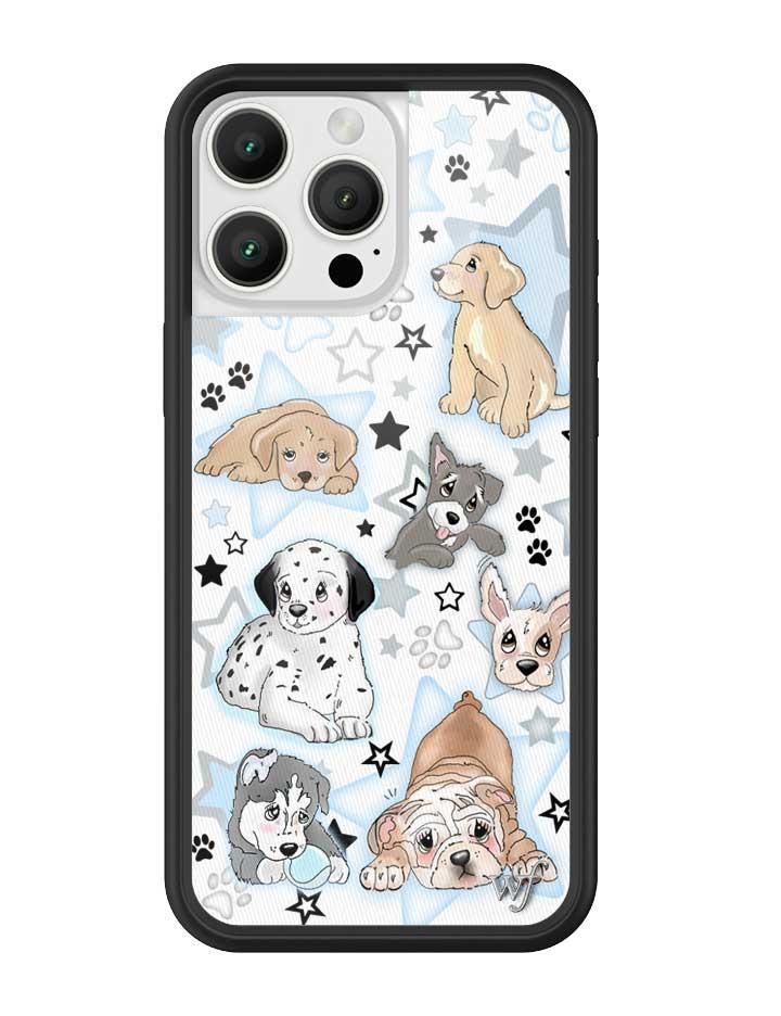 Wildflower Puppy Party iPhone Case