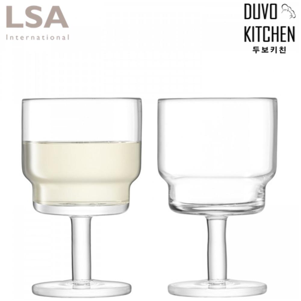 LSA 유틸리티 스템 텀블러 와인 글라스 클리어 220ml 2P세트