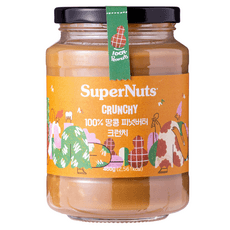 슈퍼너츠 100% 땅콩 피넛버터 크런치  460g, 1개