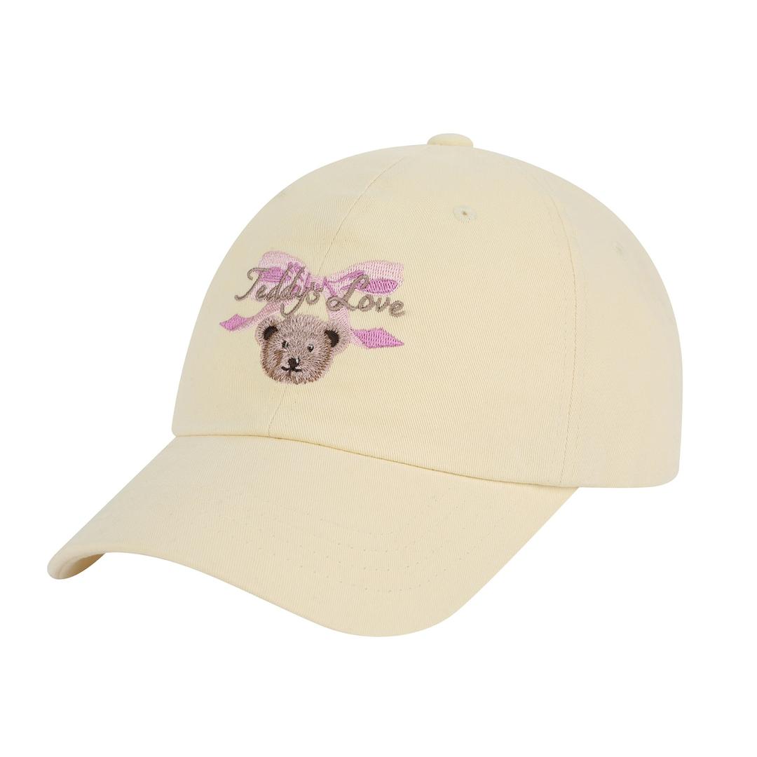 Teddy's Love embroidery Ball Cap ( Butter )