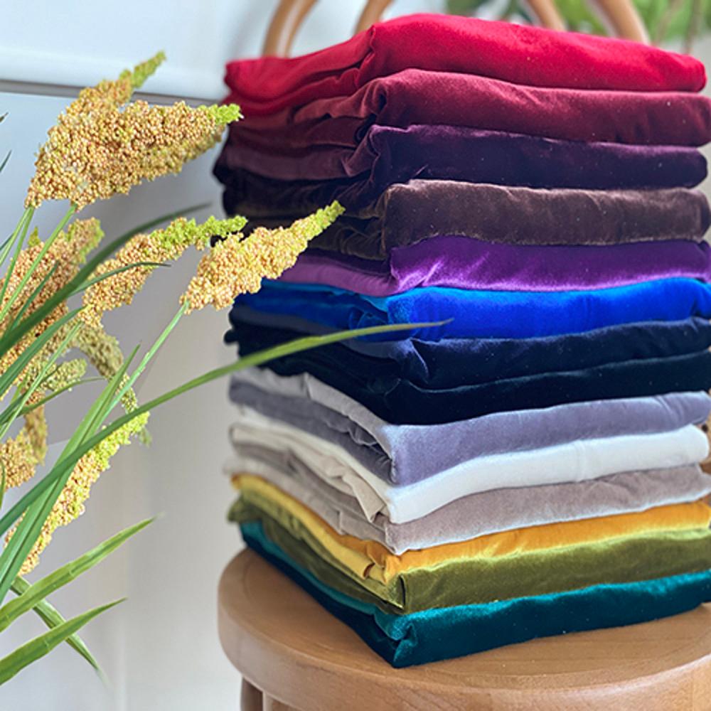 [대성섬유] 벨벳업체 고중량 스판벨벳 15종