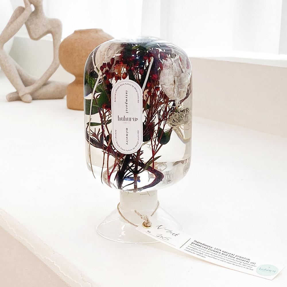 HUHURU 시그니처 인테리어오브제 무드등 N.BUD - 집들이선물 카페소품 꽃선물 프리저브드 플라워 오너먼트