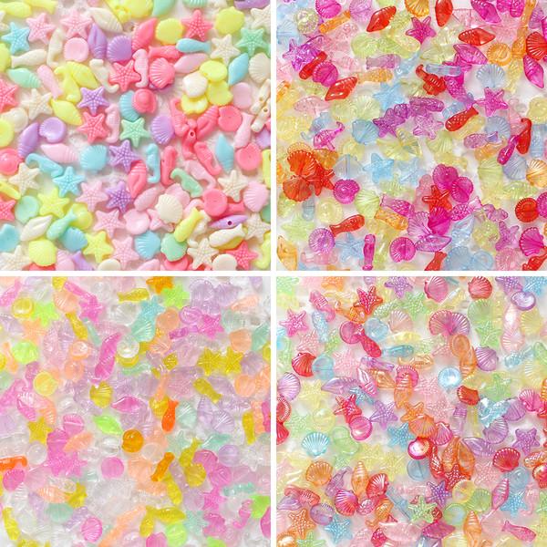 [20g/250g] 여름 바다 믹스 포인트 비즈 모음