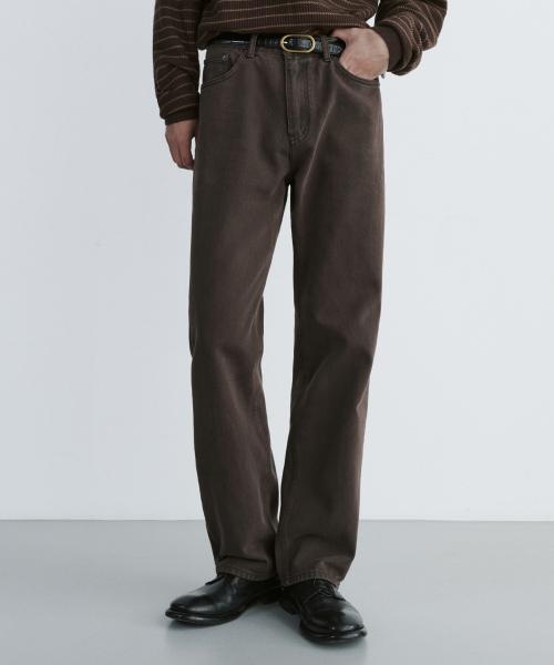 1791 MUD BROWN JEANS [WIDE STRAIGHT]