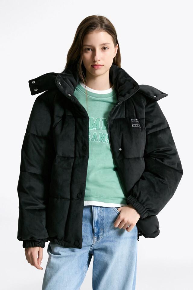 퀼팅 벨벳 푸퍼