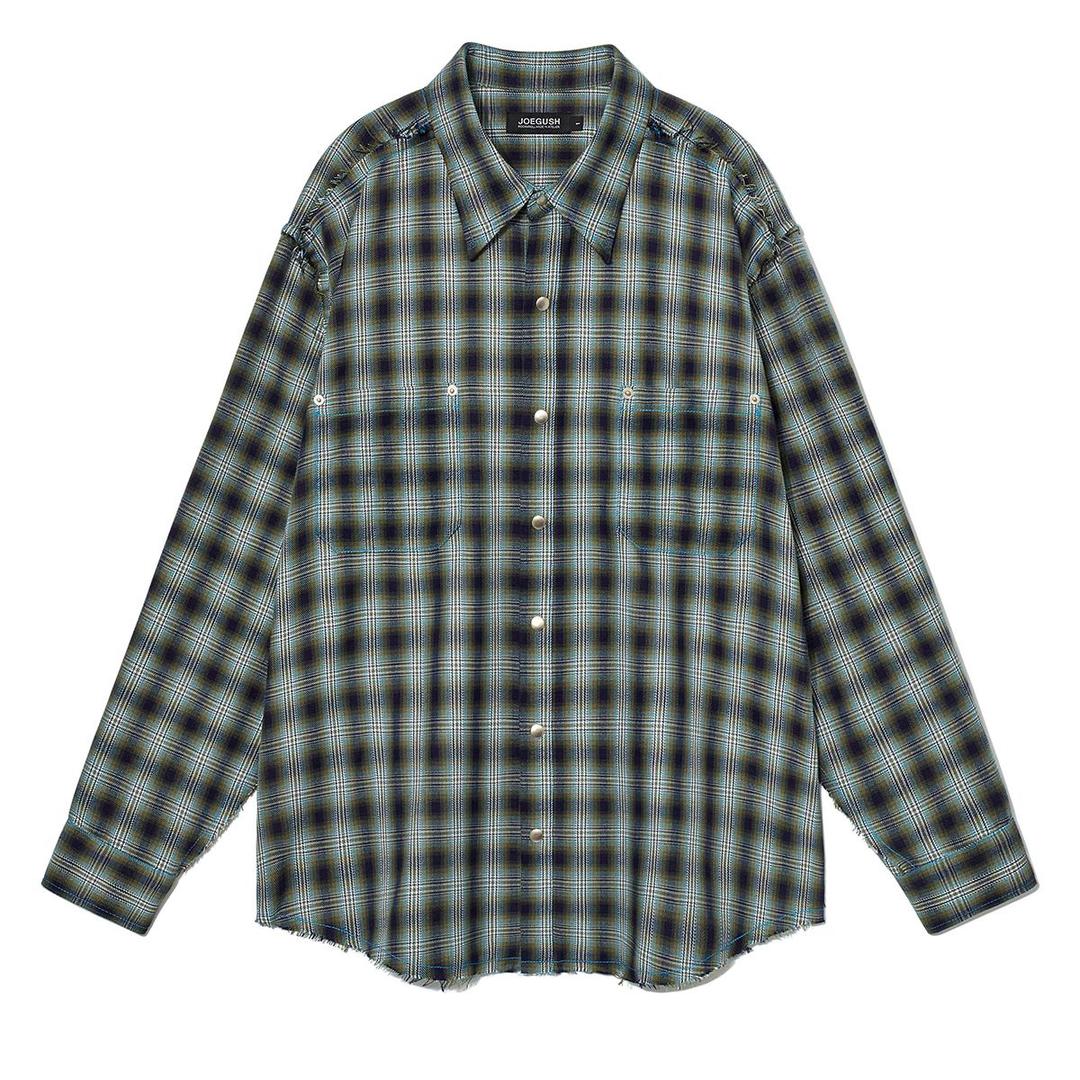 Kurt Flannel Shirts (Navy/Blue)