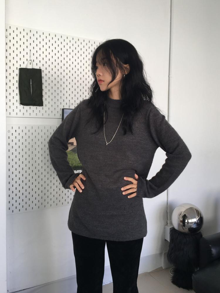 VERMONT KNIT 버몬트 하프넥 롱 니트