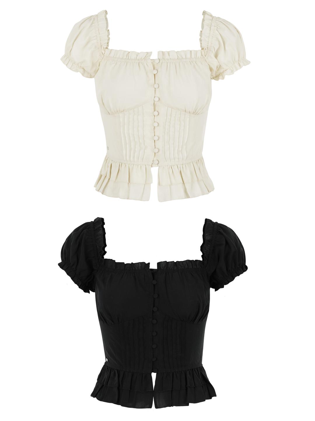 Jully Frill Button BL