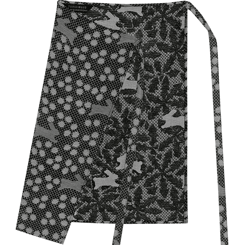 Happy Bunny with Dandelion Half Apron by Yuri Himuro 해피 버니 위드 단델리온 하프 에이프런 by 유리 히무로