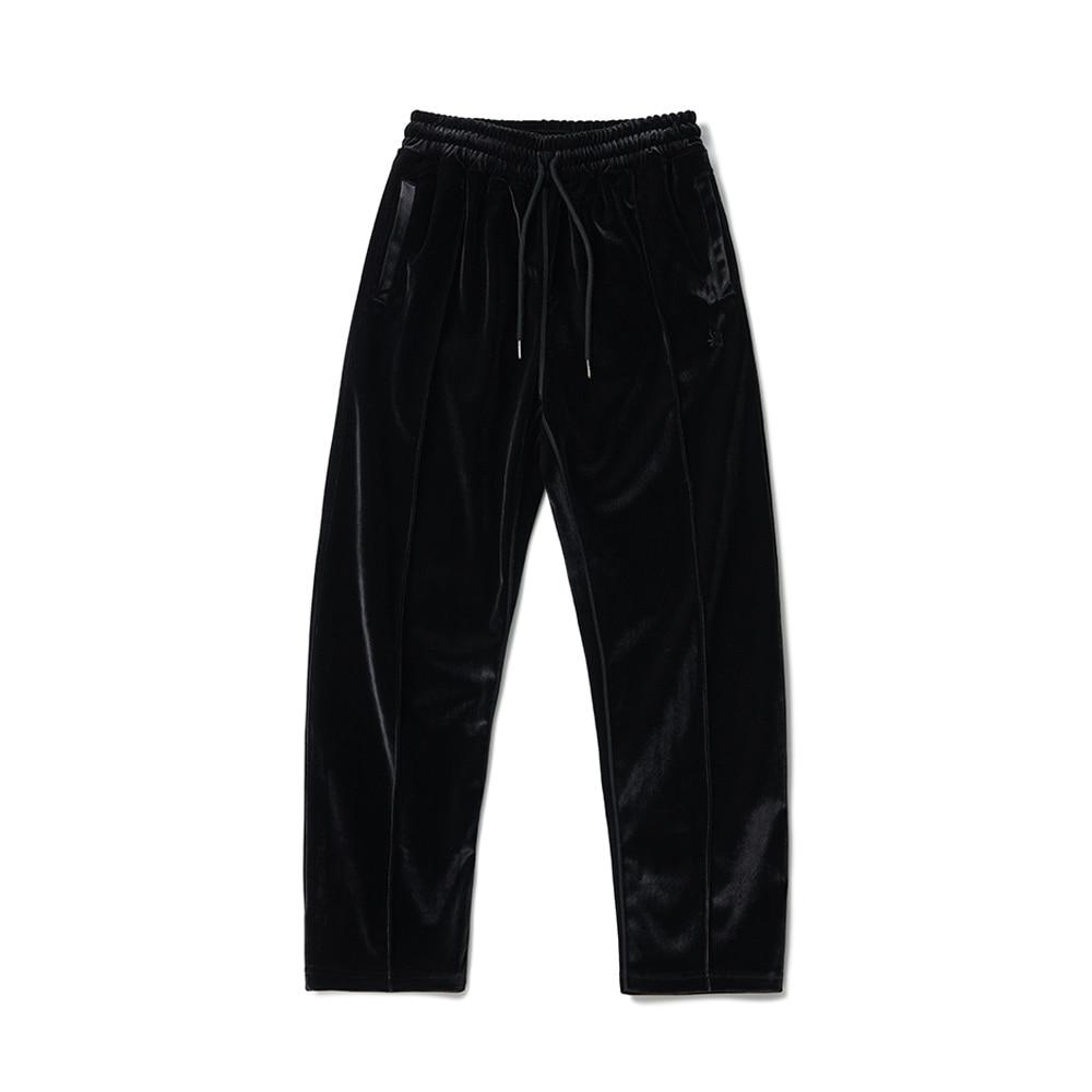 Velour Track Pants Black