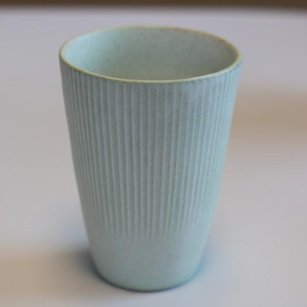 green striped cup