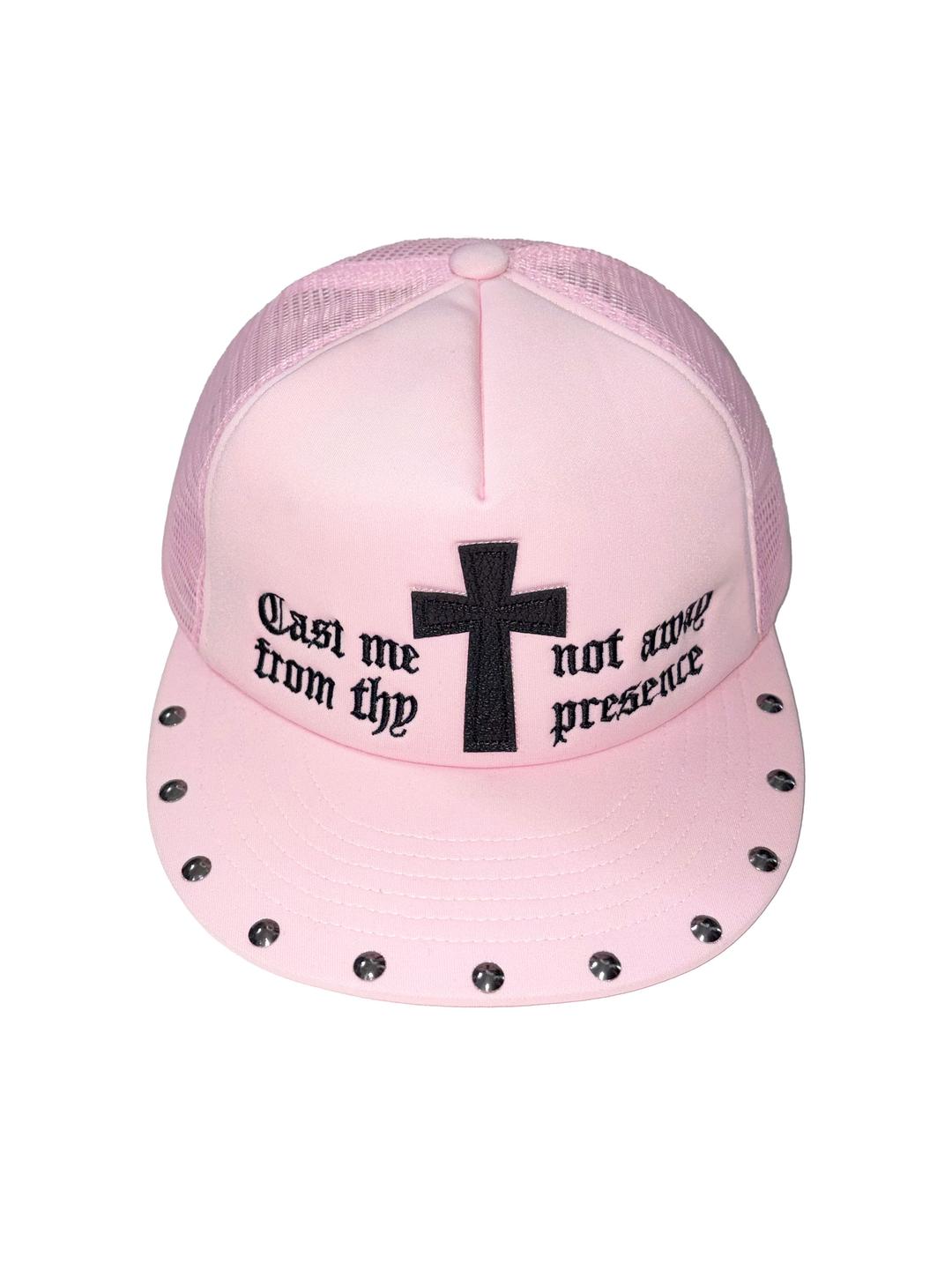 Cross Mesh Cap Pink
