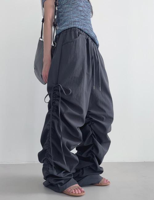 nylon side shirring ribbon pants