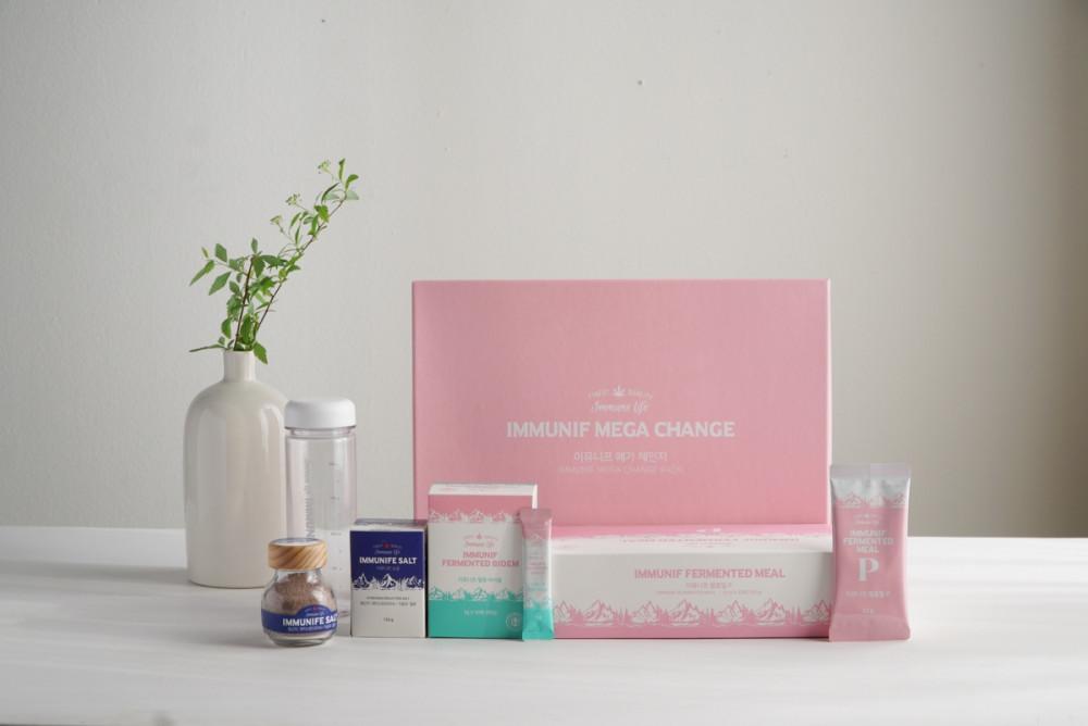 [2차 공구]이뮤니프 메가체인지 세트 발효바이옴 & 발효밀 356종 미생물