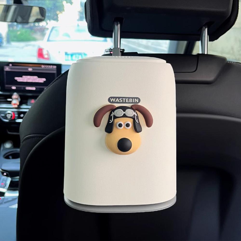 노지카 그로밋 차량용 휴지통 걸이식 쓰레기통 다용도 스토리지 3type