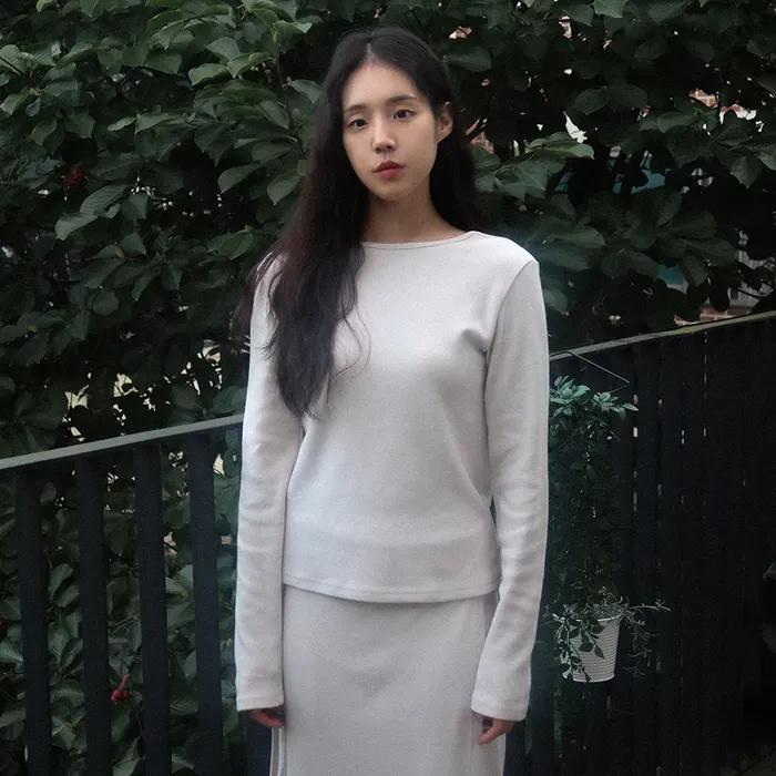 COMFORT BOAT NECK TOP - CREAMY WHITE