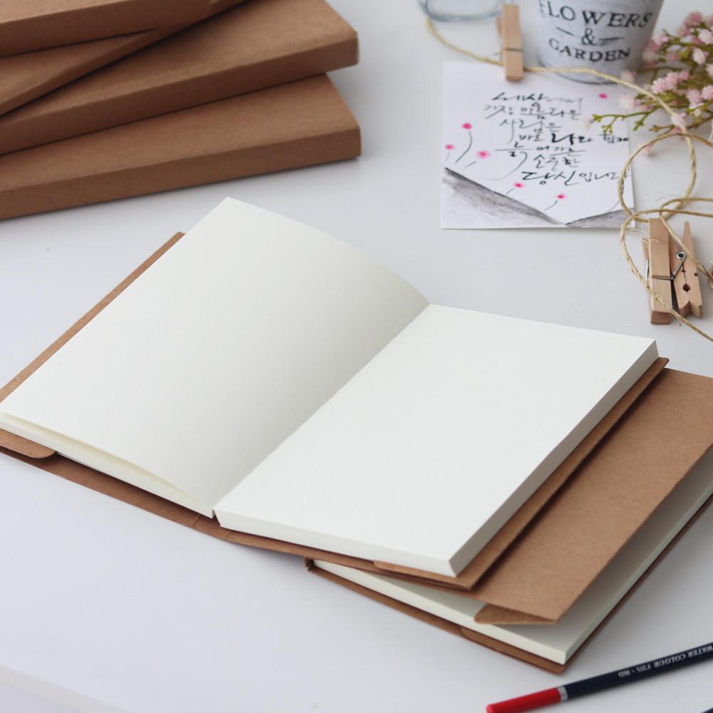 크라프트지 캘리그라피 무지노트 드로잉북 화이트 A5 62매