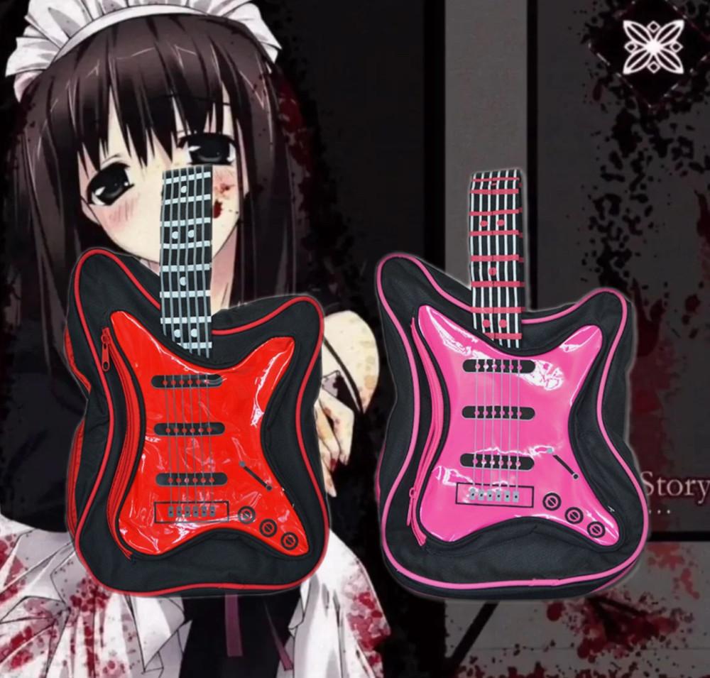 하라주쿠 메탈 기타 메신저백