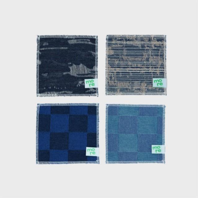 [아이원트모어] 빈티지 데님 코스터 4종