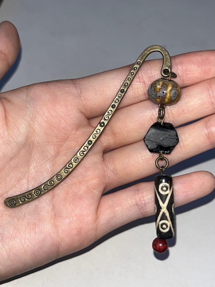 [오프더쉘] 펌킨 우드 원석 책갈피(소량제작)