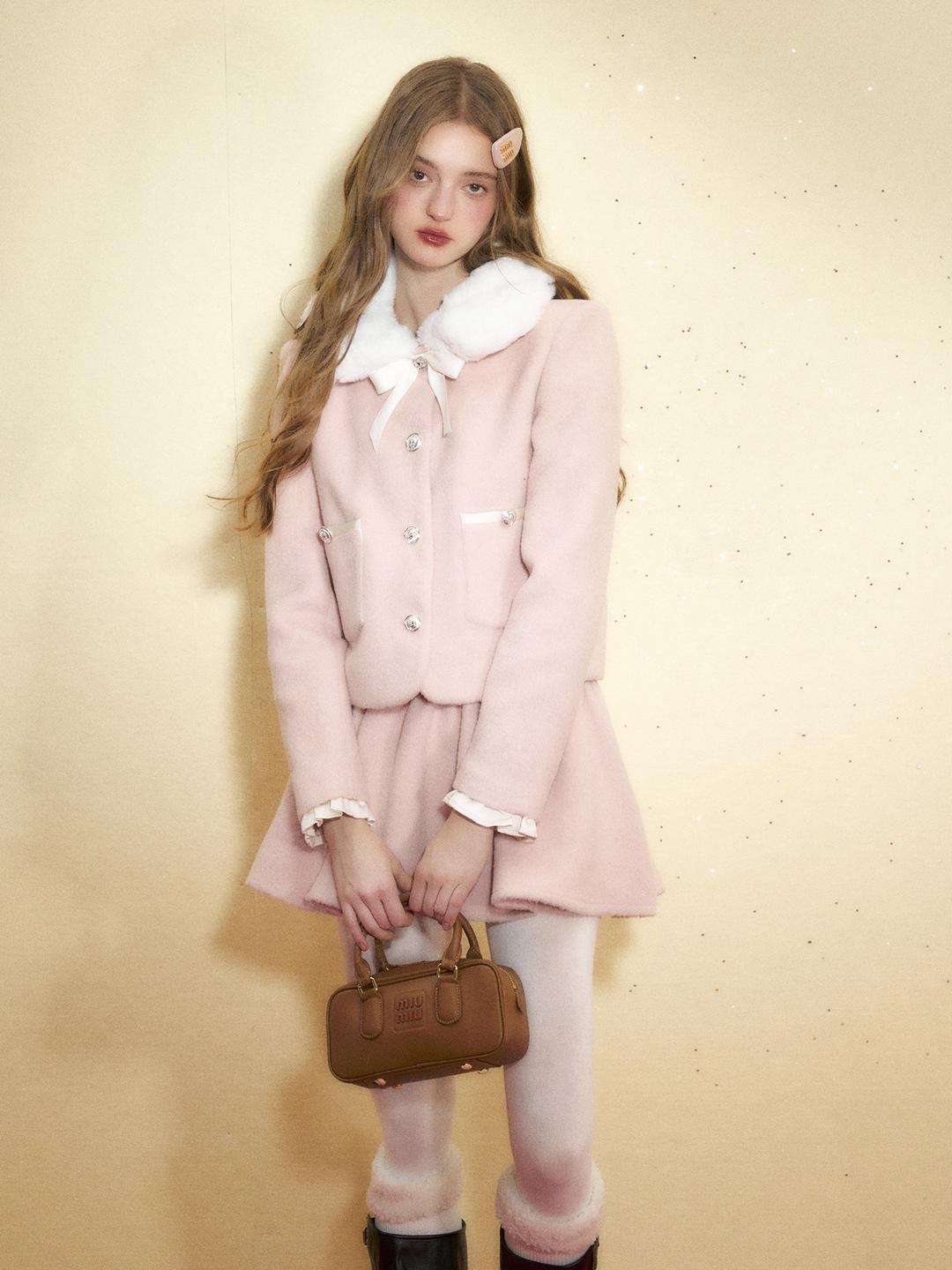 Furlar Short Jacket & High Wareed Gather Skirt
