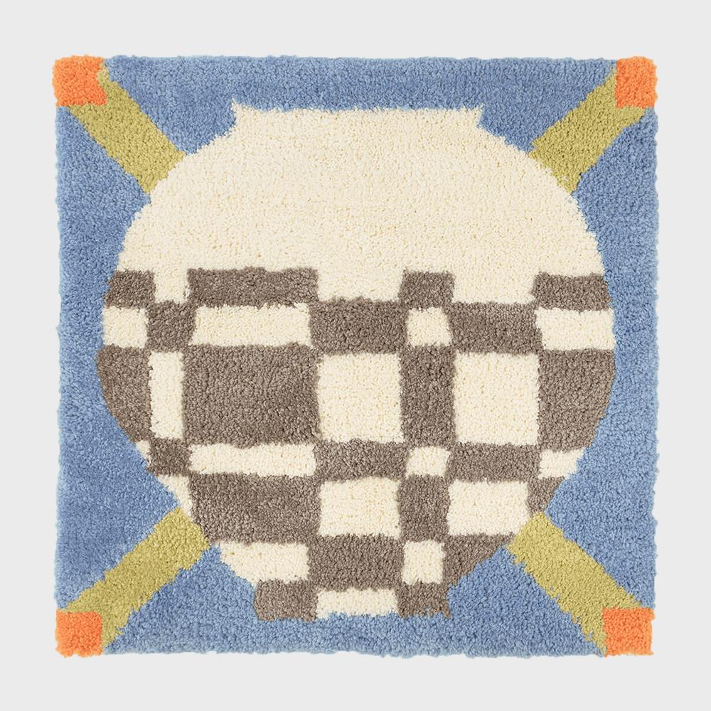 도자기 미니 러그 03 - 달항아리