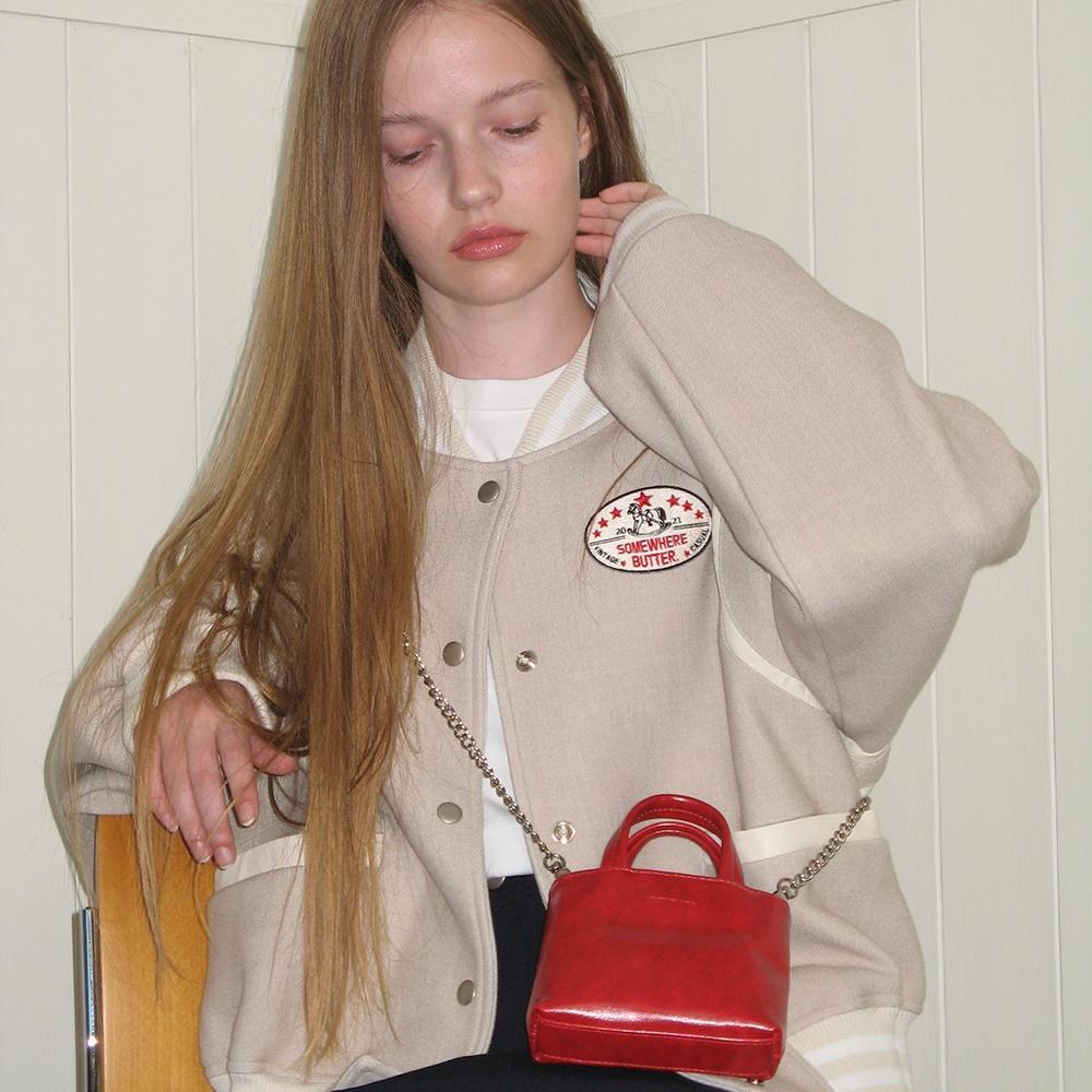 mini toast bag - vintage red