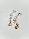 Champagne Cornflake Pearl Earrings