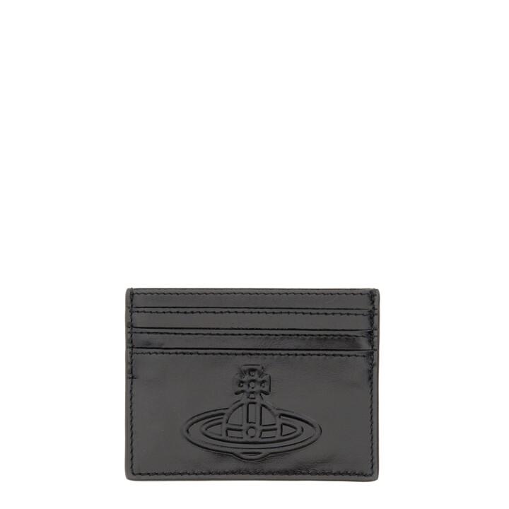 Vivienne Westwood FW22 Wallet CARD HOLDER WITH LOGO BLACK 51120004_L001UN403