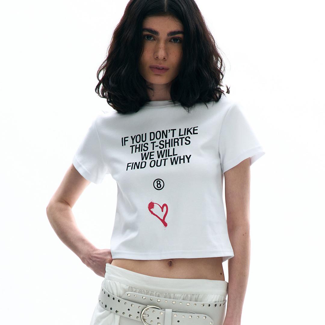 TEXT LIKE SHORT SLEEVE TEE_WHITE