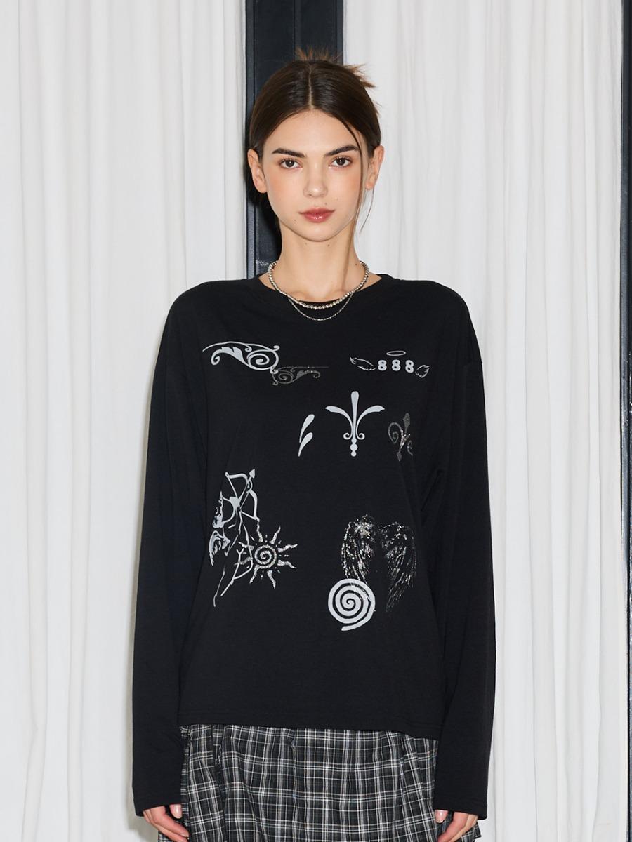 L19 ANGEL T-SHIRT(BLACK)