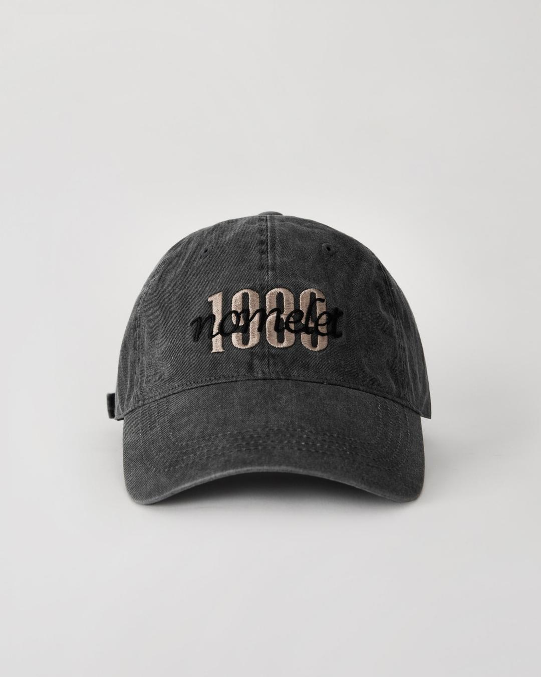 Vintage 빈티지 넘버 볼캡 - washed charcoal