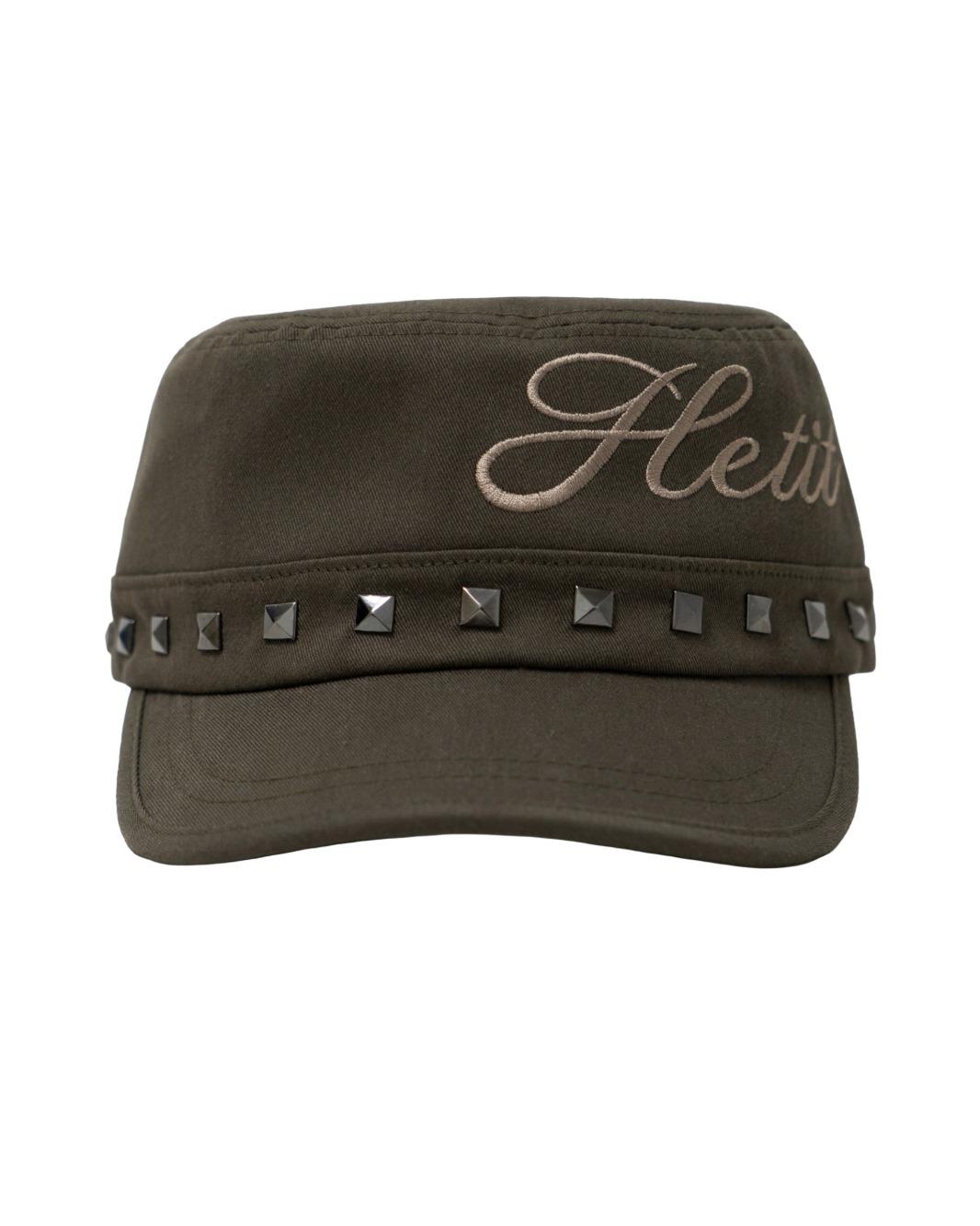 Stud Military Cap (Khaki)