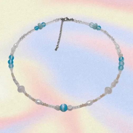 [엔시티위시 사쿠야 착용] aqua pink Necklace