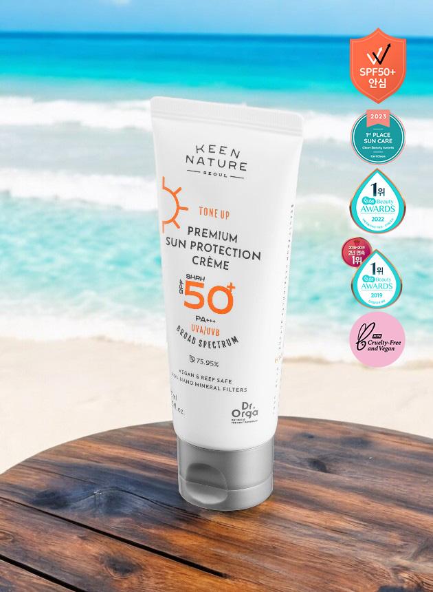 [1+1] 닥터올가 프리미엄 썬프로텍션 톤업 선크림 SPF50+ PA+++ 30ml_사계절 국민 필수템