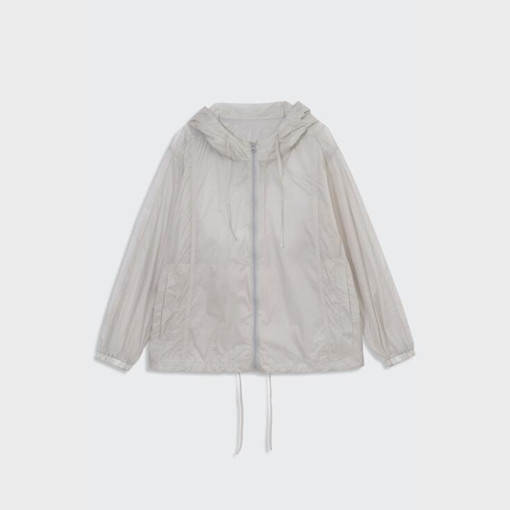 LIGHT DRAWSTRING ANORAK (MIST GREY)