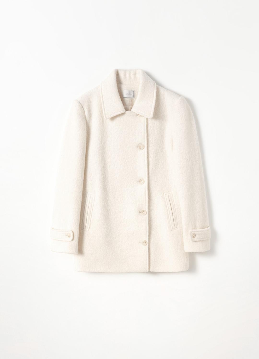 [Refurb] Villa Alpaca Half Coat(Cream)