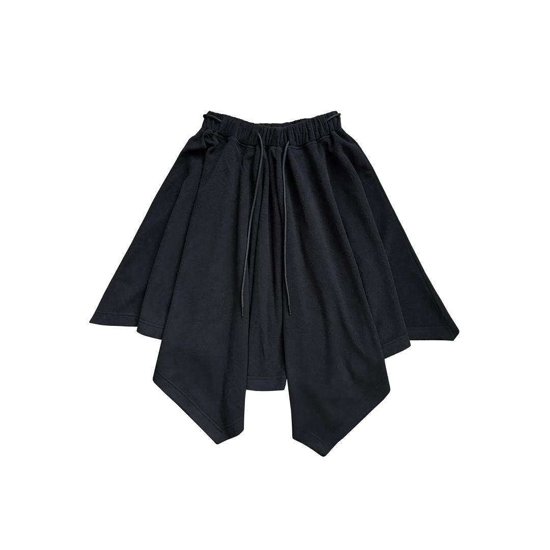 지초이 [jichoi COMFORT] 23-001 FLEECE FLARED SKIRT (BLACK) - 위시버킷