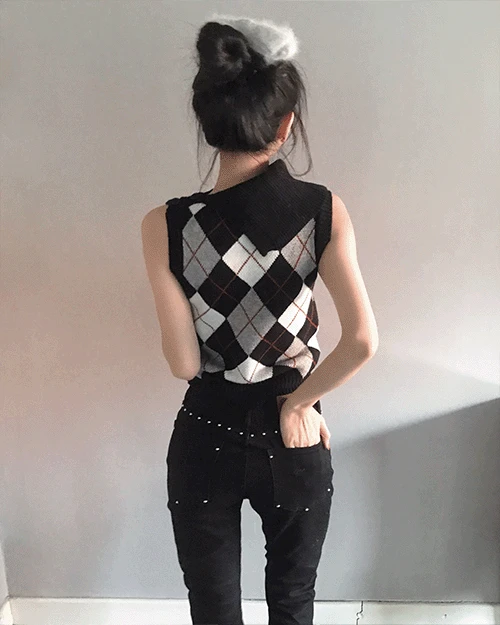 [ silver & black ❥ ] 블랙 캣 스터드 슬랜더 부츠컷 PT