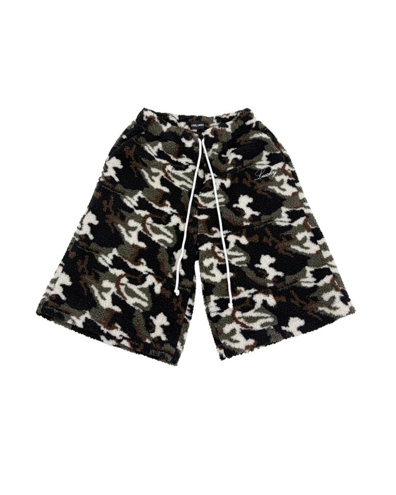 Fleece shorts camo