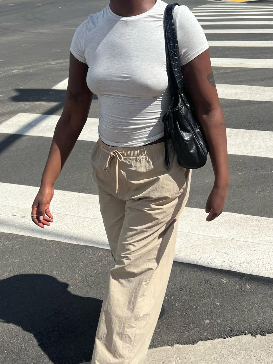 Daily T-shirt Grey Melange - Djerf Avenue