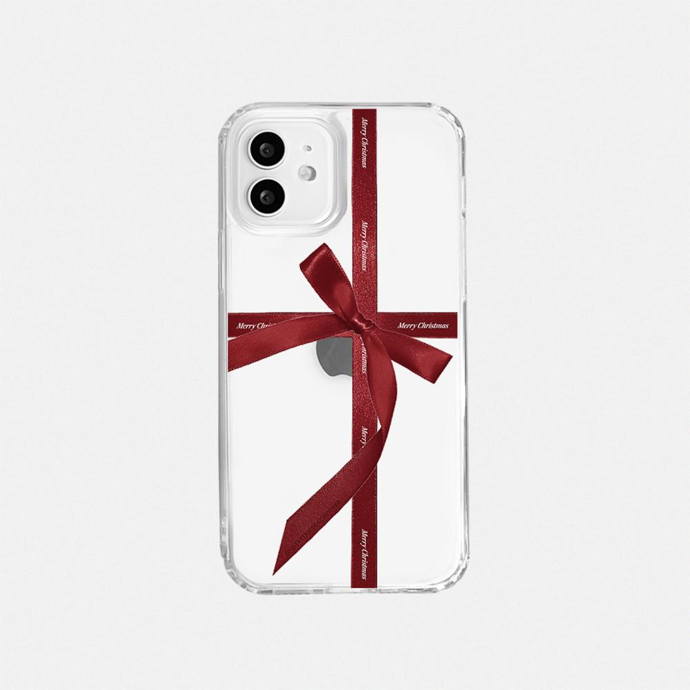 크리스마스 선물 [시즌상품] Christmas Ribbon Case (Red/Green)