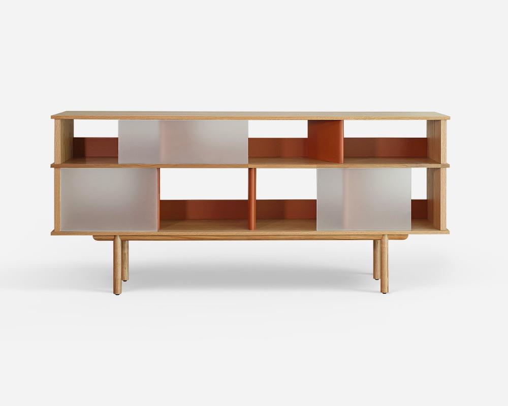 라인 책장 오크 (2월 순차배송)