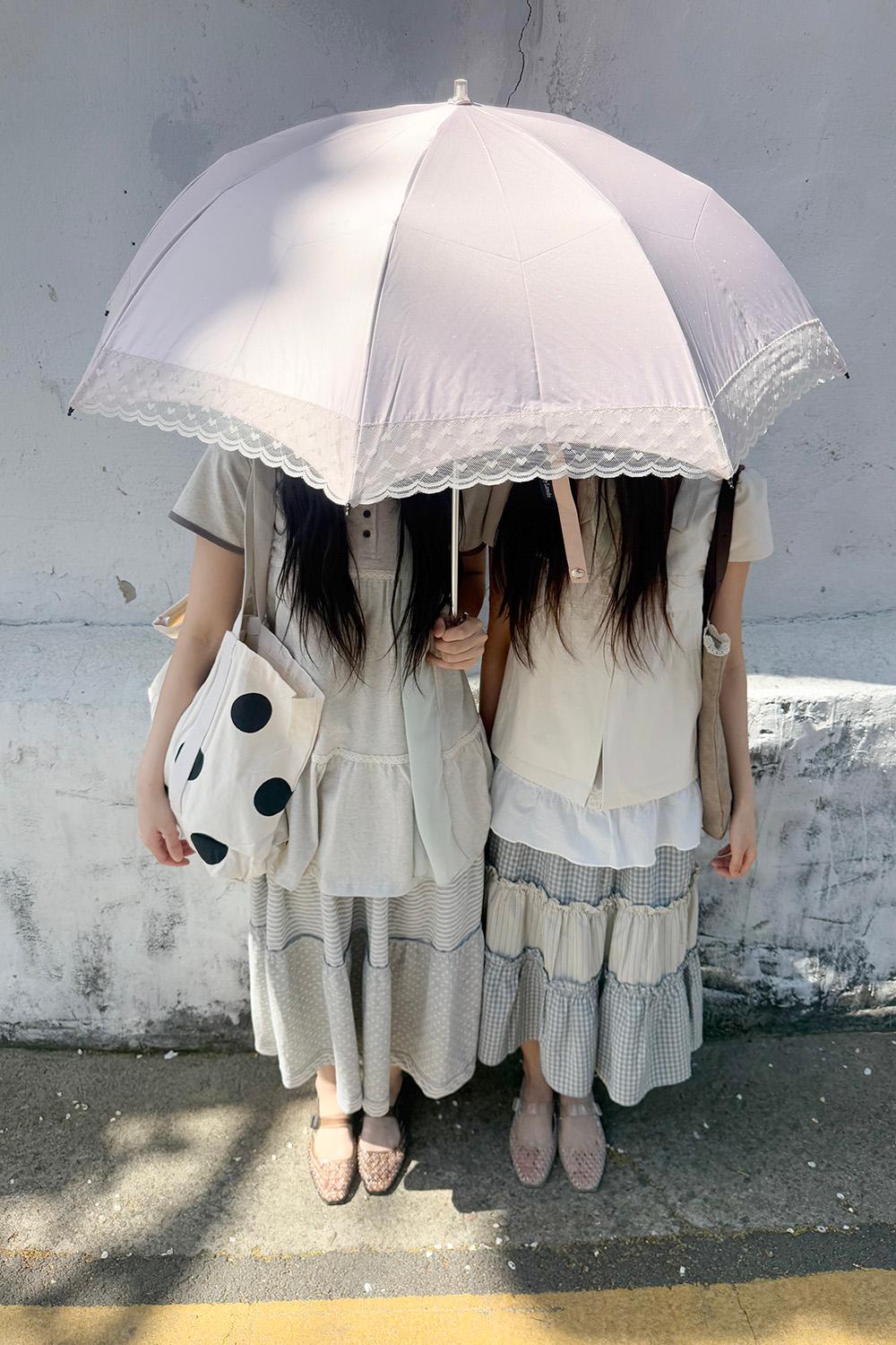 히피디피 (우양산) tiny heart lace UV umbrella