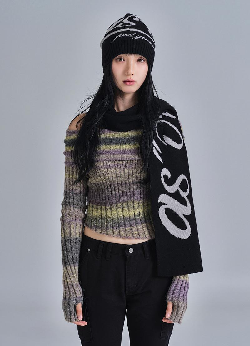 CREW REVERSIBLE MUFFLER / BLACK