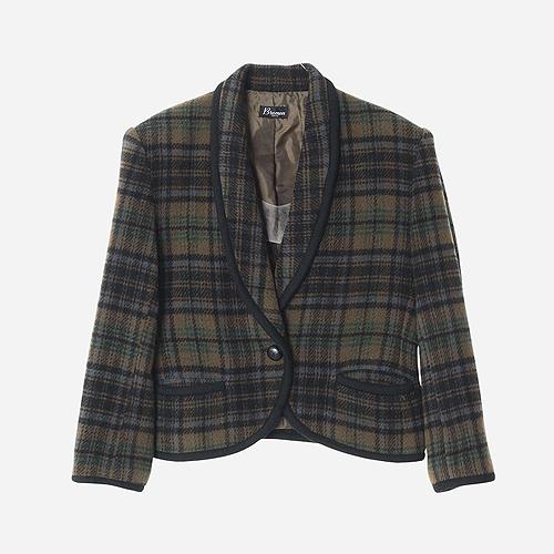 JPN빈티지 체크 자켓