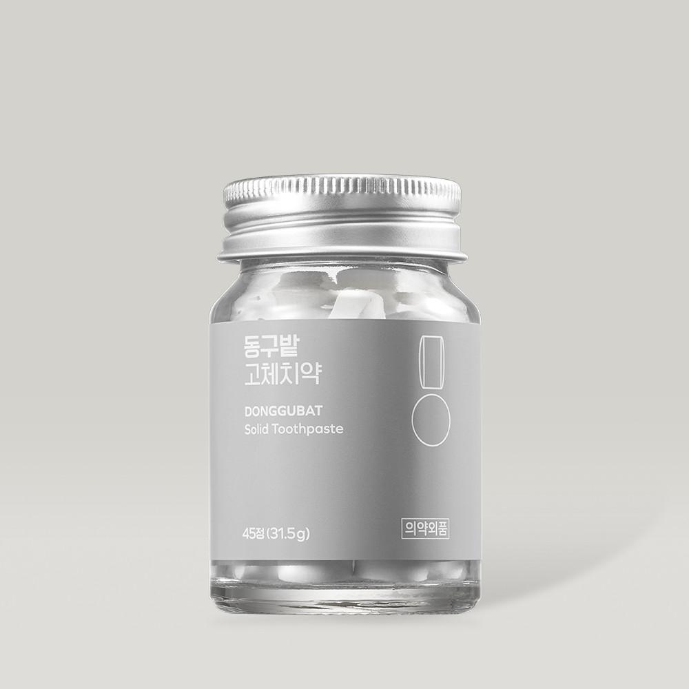 동구밭 씹는 고체치약 45정 : 동구밭