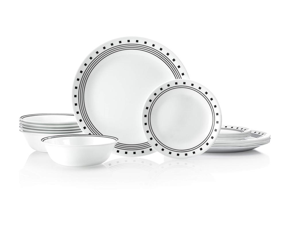 코렐 18P 시티 블록 6인세트 신혼 그릇 세트