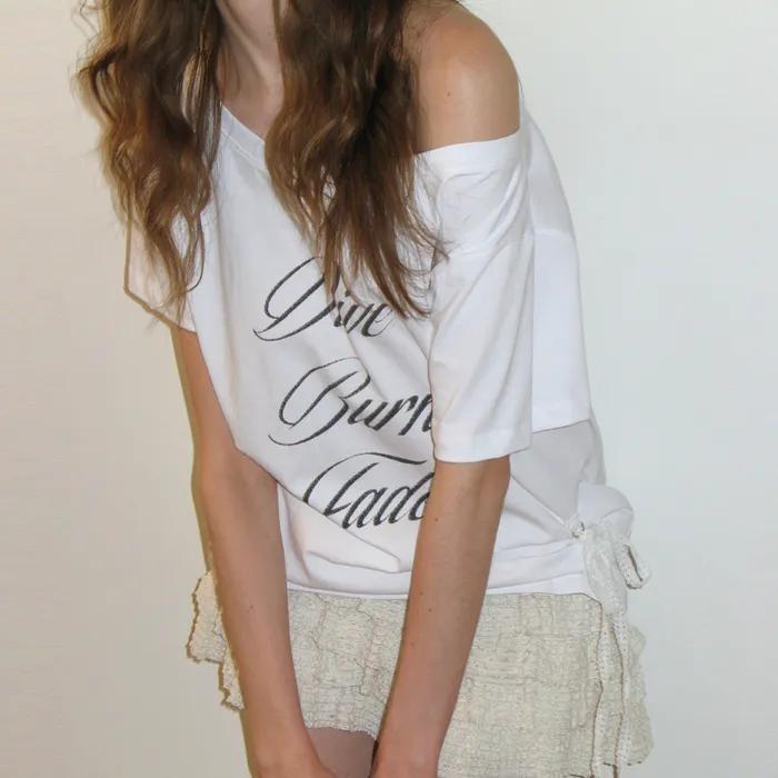 LACE STRING OFF SHOULDER TOP_WHITE