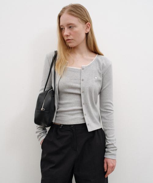 Eyelet lace cardigan